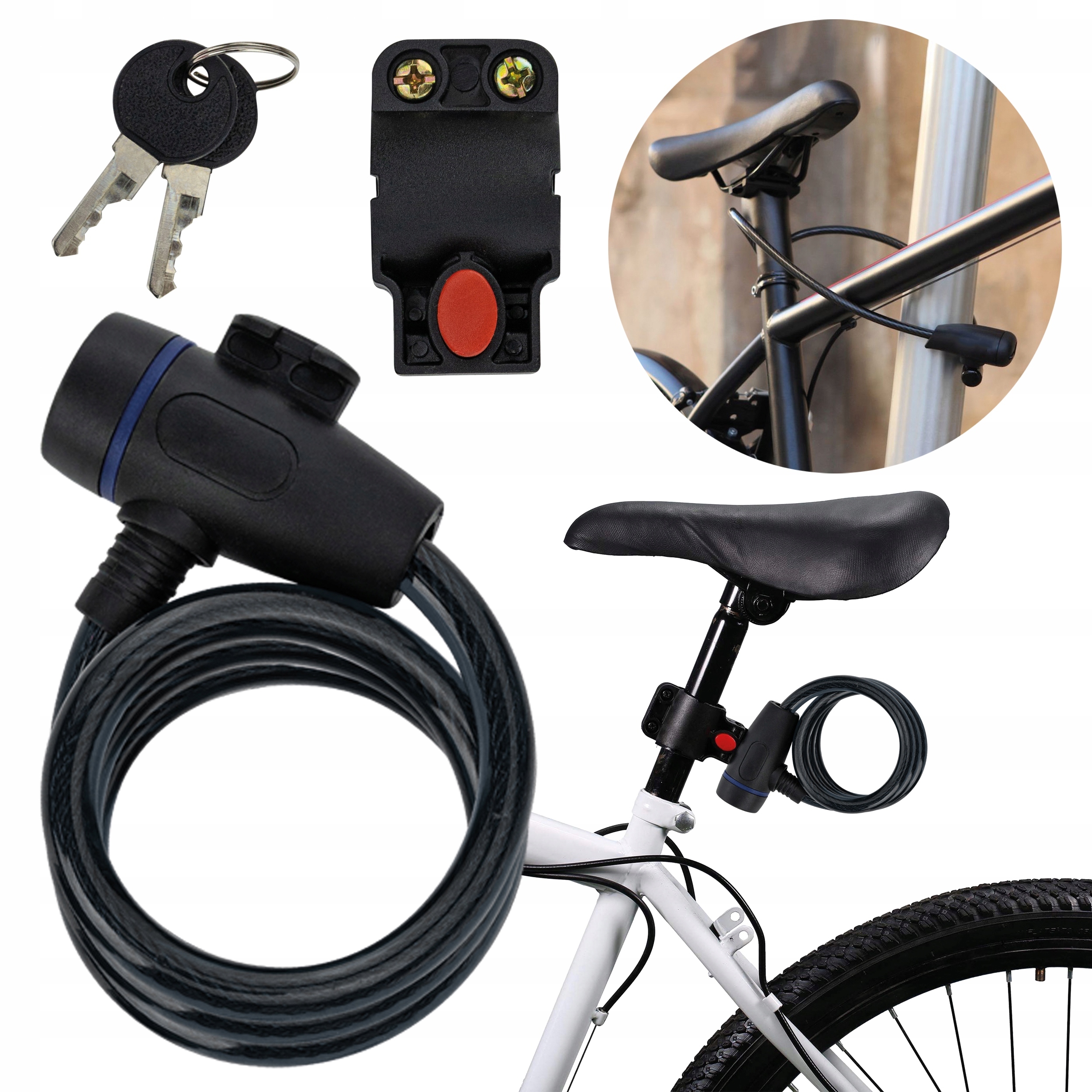 ZAPIĘCIE ROWEROWE LINKA KŁÓDKA ZABEZPIECZENIE DO ROWERU BLOKADA KOŁA EAN (GTIN) 5905718922727