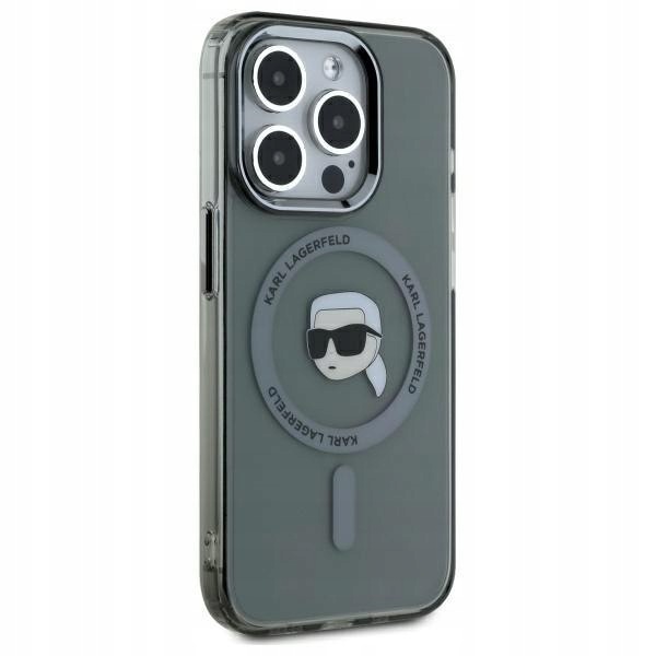 Karl Lagerfeld KLHMP15LHLSKIK iPhone 15 Pro 6.1" czarny/black hardcase