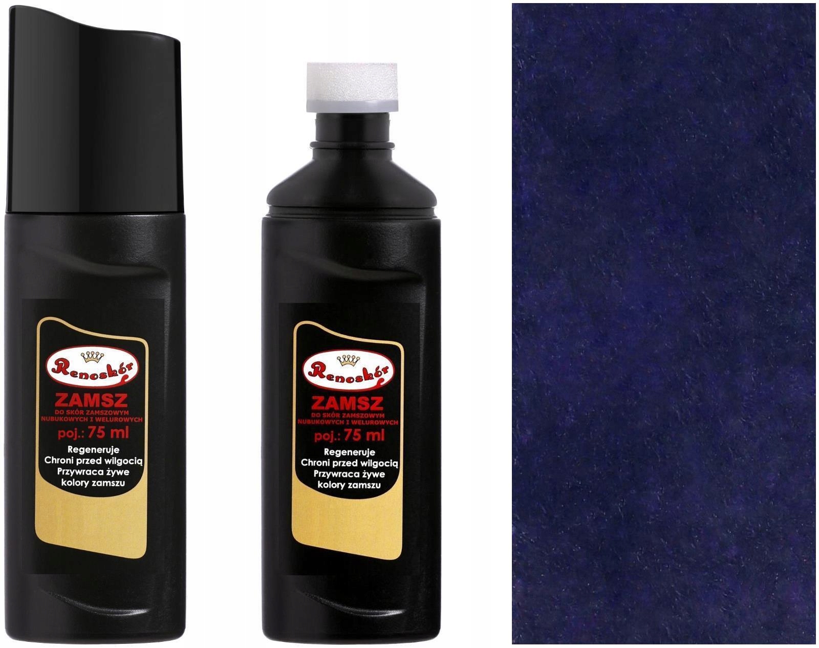 GRANATOWY RENOWATOR KOLORU SKÓRY ZAMSZU NUBUKU WELURU PŁYN RENOSKÓR + PASTA EAN (GTIN) 5906280320782