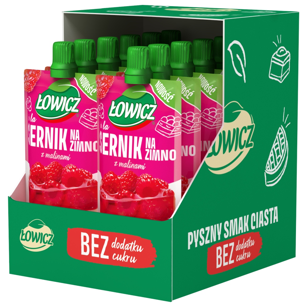 Levně 2x Łowicz dezert a'la cheesecake za studena 12x100g