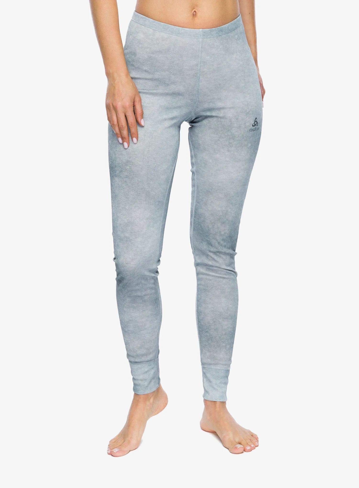 Getry termoaktywne damskie Odlo Active Warm X Pow Bl Bottom L silver L