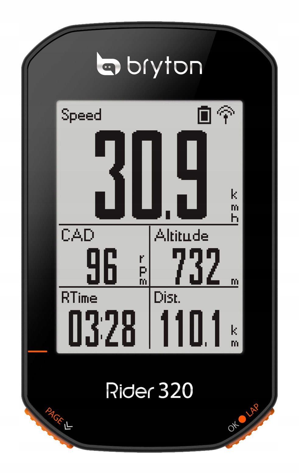 Bryton Ride 320T Cad+hrm CC-NB00030 Czarny