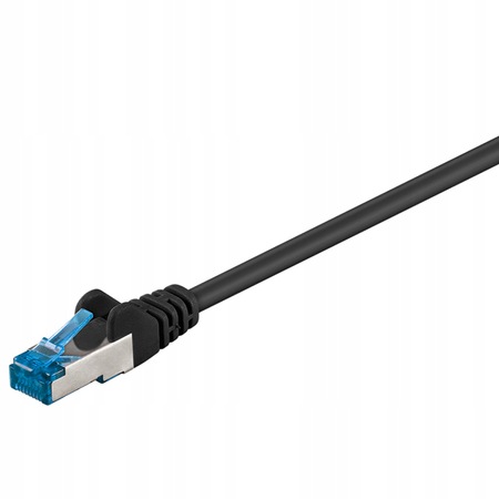 Kabel Lan Patchcord Cat 6A S/ftp czarny 5m
