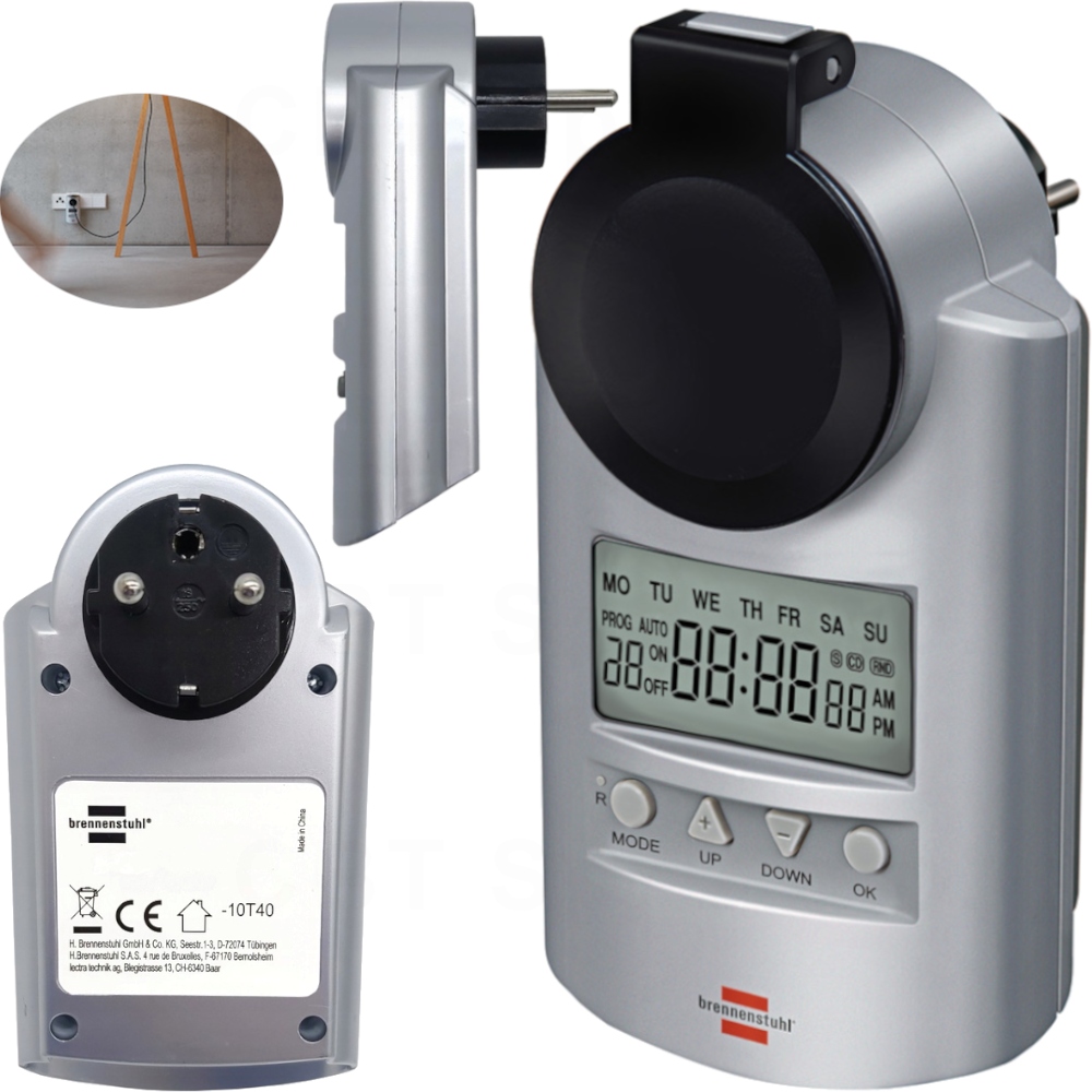 PROGRAMATOR CZASOWY WYŁĄCZNIK CYFROWY TIMER WYŚWIETLACZ LCD ELEKTRONICZNY