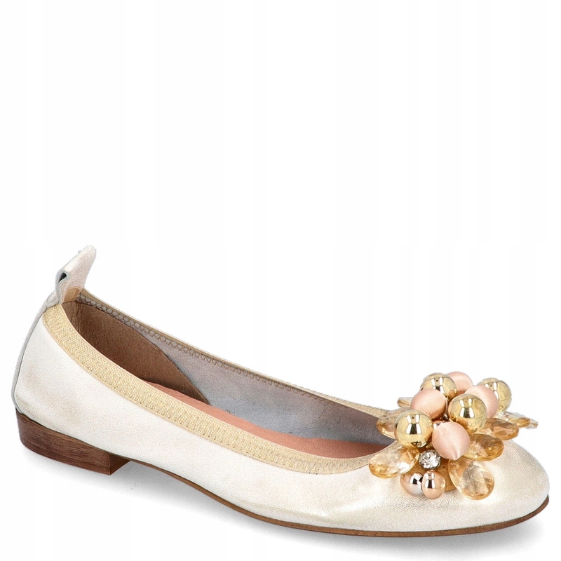 Baleríny s ozdobou Tymoteo L1042 Zlaté 36