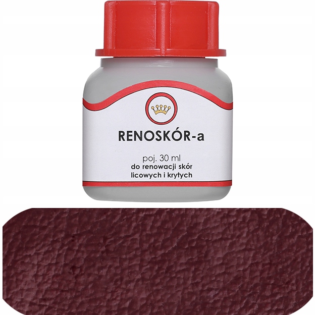 Farba do skóry lakier Renoskór 30ml bordowy