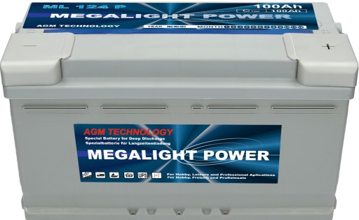 

Akumulator Megalight Agm 12V 100Ah P+ Ups