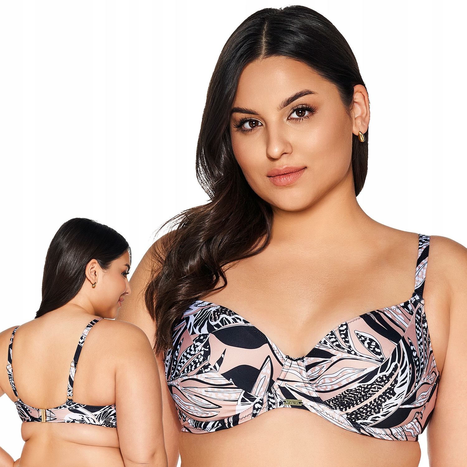 Ava SK-221 latte Plavky béžová měkká podprsenka Soft 85G