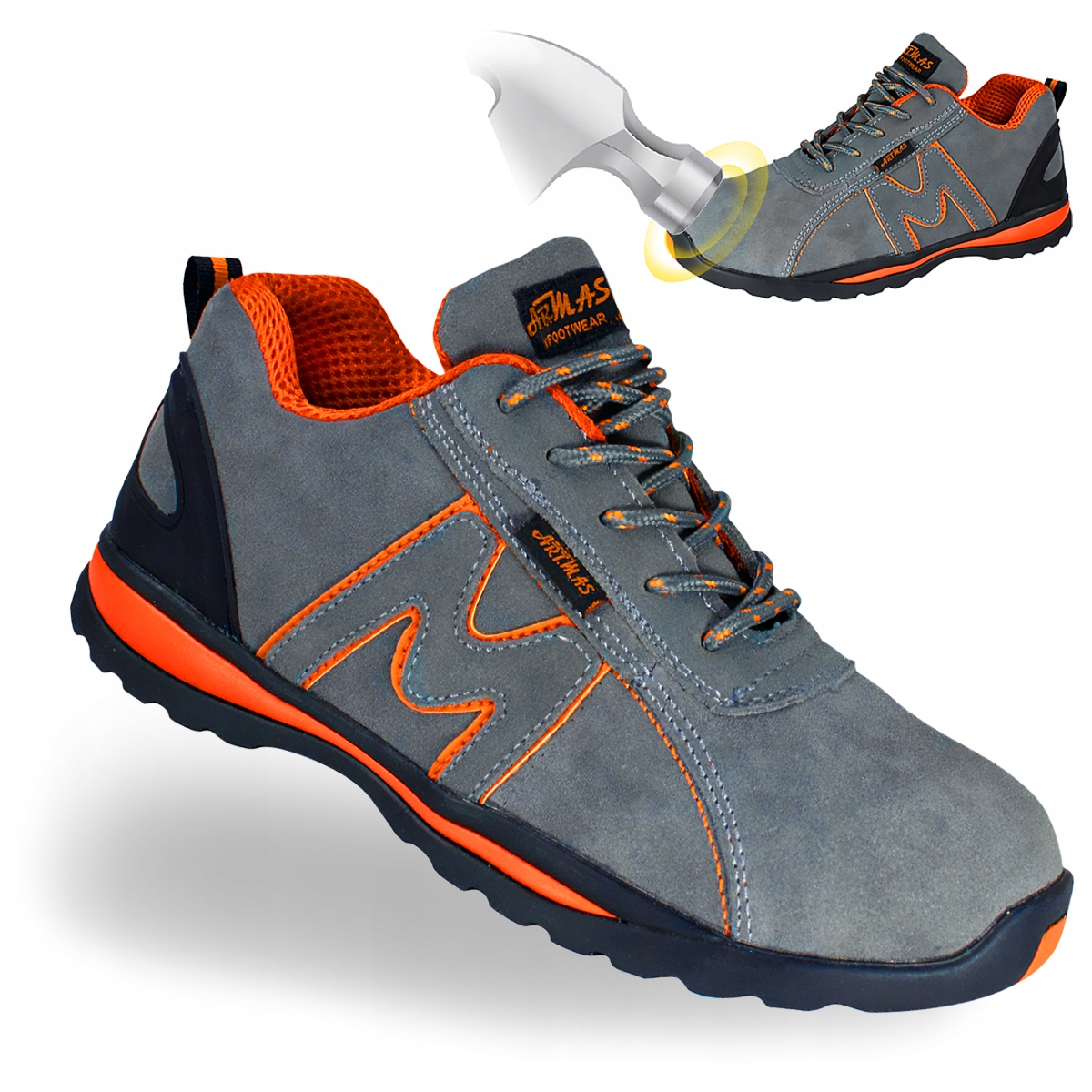 Buty Robocze Męskie Bsport 3G Sb Zamszowe półbuty sportowe Bhp Z Noskiem