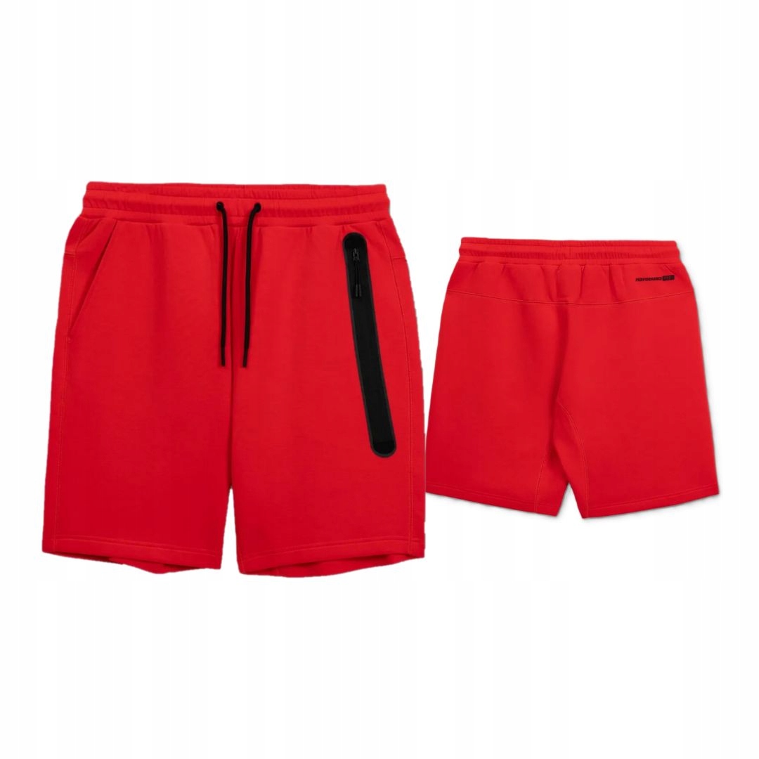 Pitbull West Coast Pánské Teplákové Kraťasy Dogwood Pocket Červené S