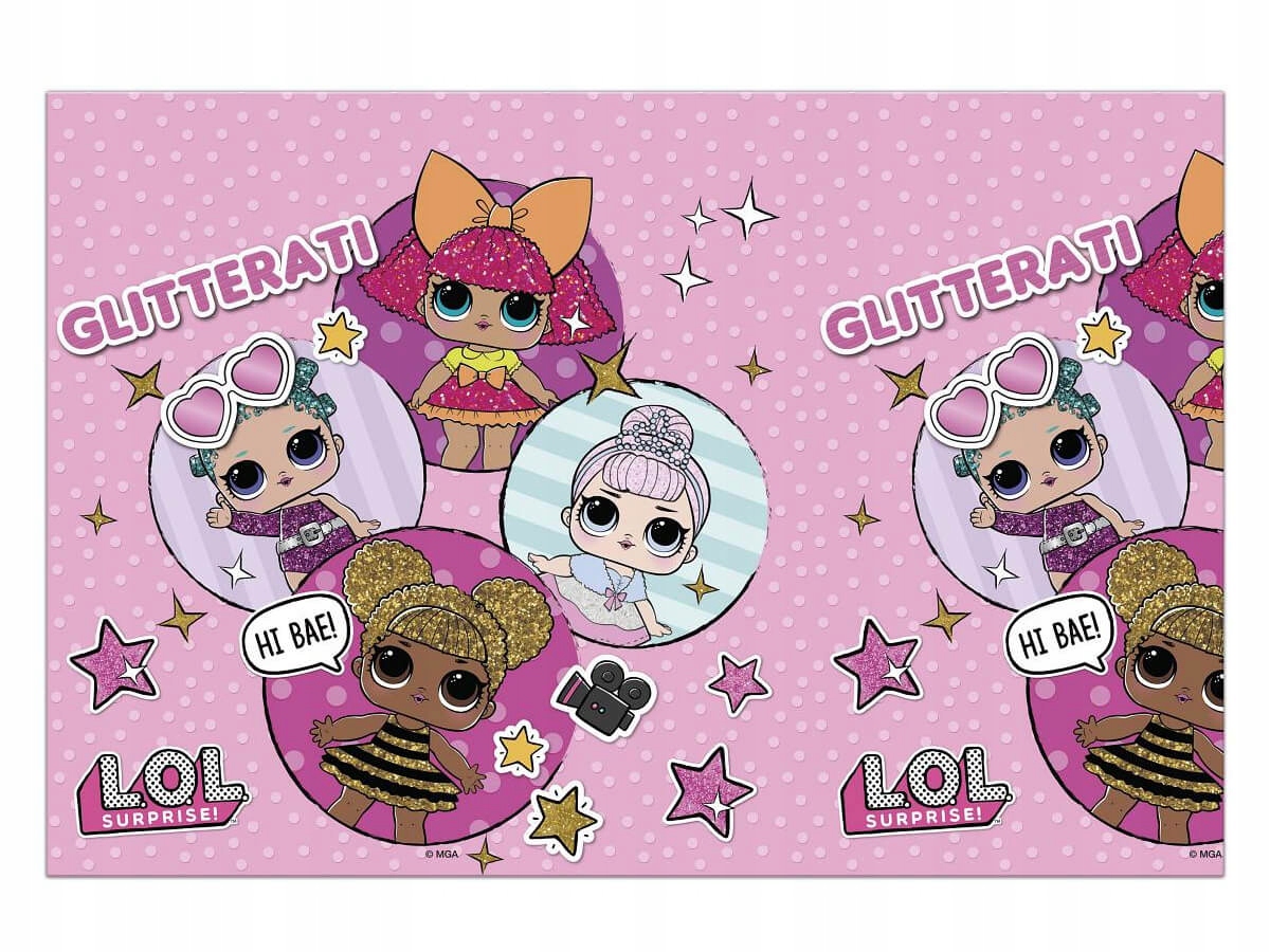 Obrus urodzinowy LOL Glitterati 120x180cm Urodziny Marka Procos