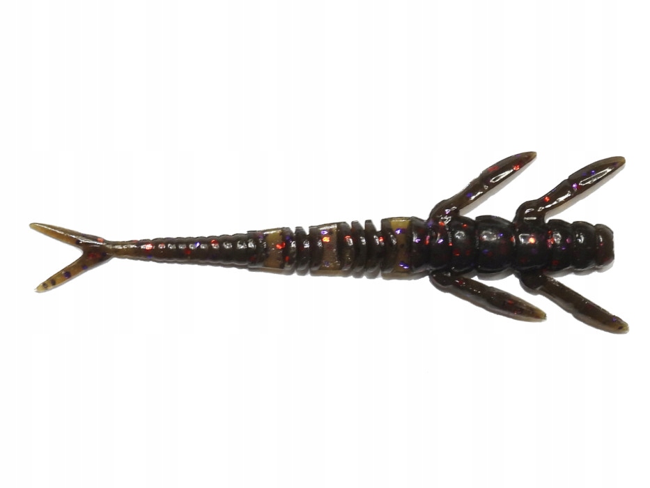 

FishUp Flit 2' 55mm Green Pumpkin Brown Red Purple