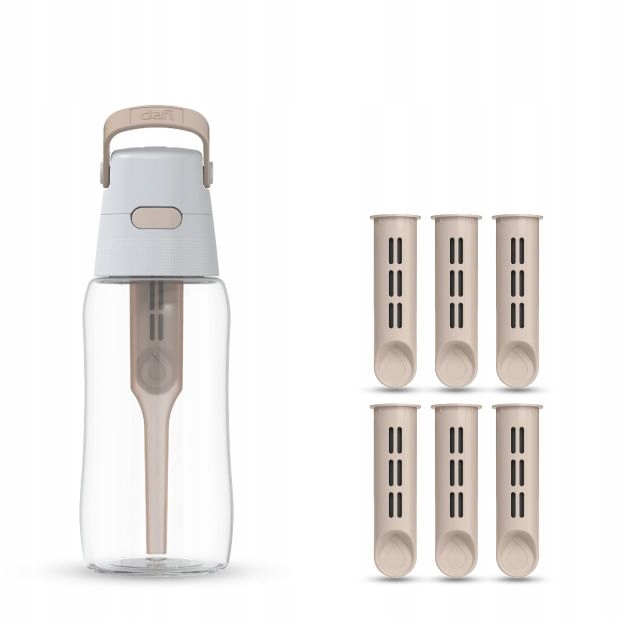 láhev na vodu 0,5 l Dafi Solid Cappuccino Béžová se 7 filtry