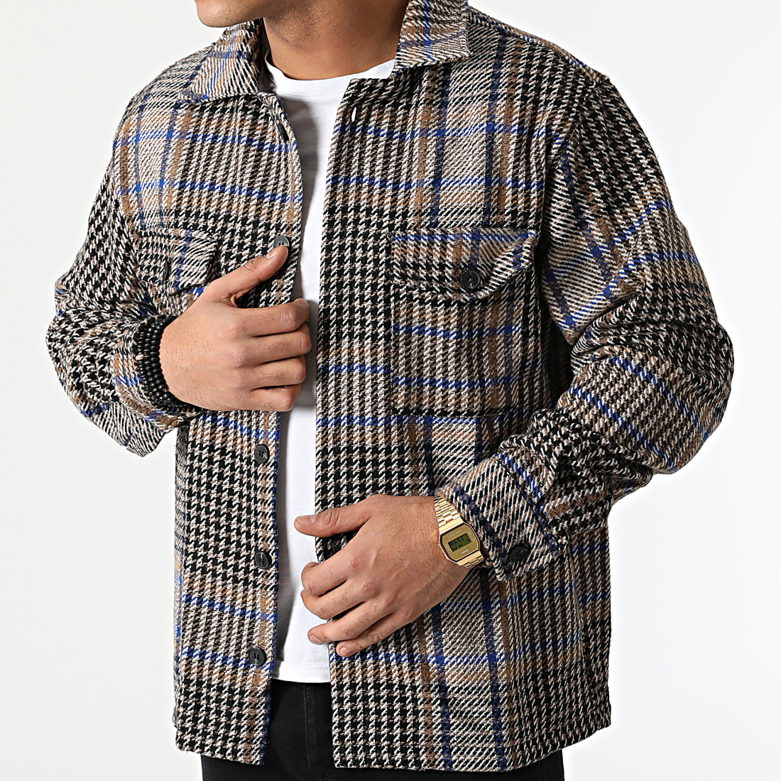 Pánská košile Mikina s podšívkou Bunda Pepitka Krata