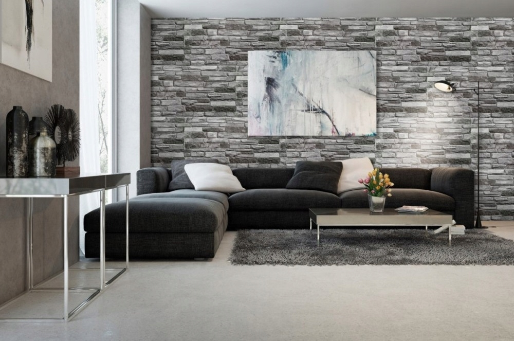 PANELE ŚCIENNE 3D PVC GREY STONE DEKORACYJNY 10x Marka inna