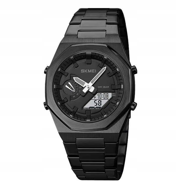 Pánské hodinky Skmei skm.118161e.mn elektronický náramek, mnoho funkcí