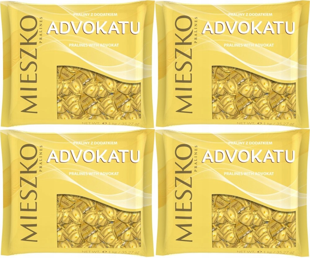 Mieszko Cukierki Praliny Adwokat z Advokatem 1kg x4