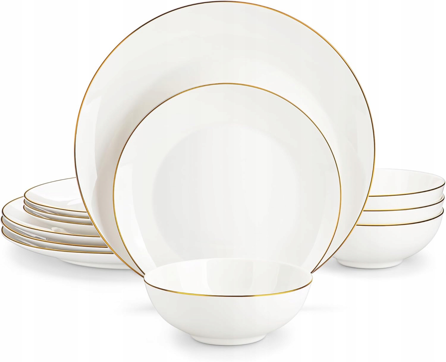Obedový servis Malacasa Jera 12-dielny set z kostného porcelánu