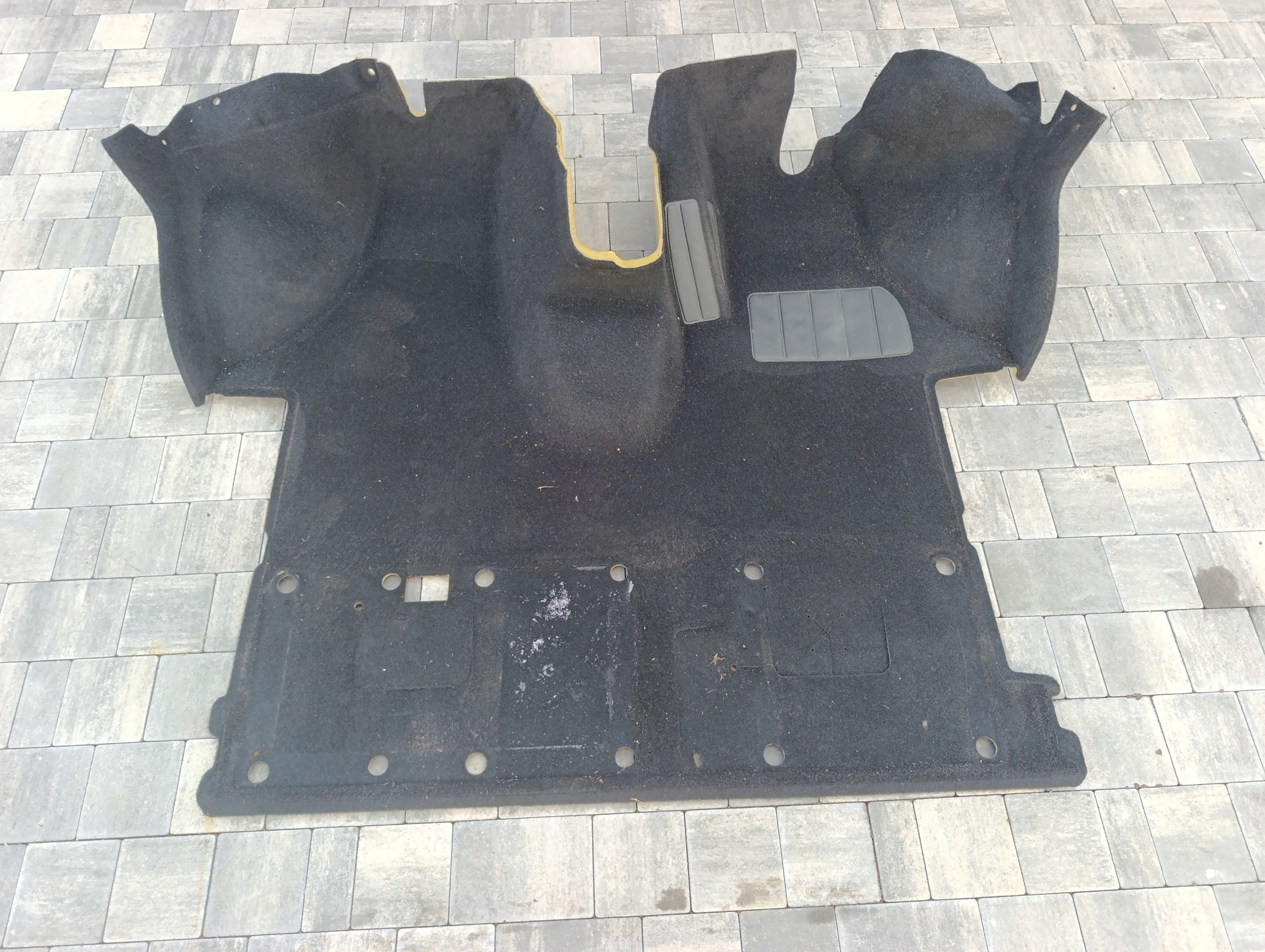 carpet mats VW T5 T6 front welur black ANGLIK