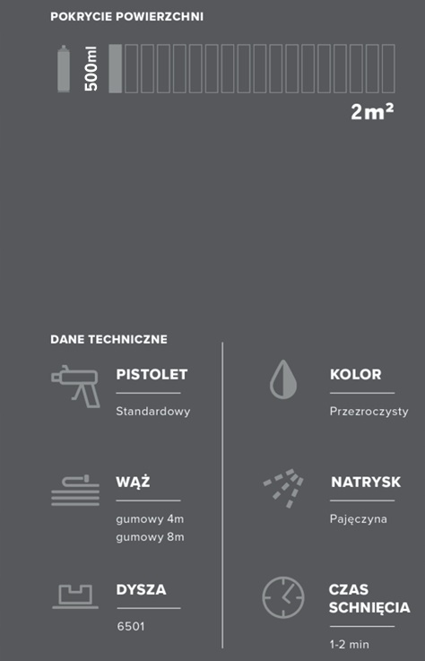 KLEJ DO PODSUFITKI AUTO FIXGRIP 27 SPRAY PROFESJONAL 500ml STRONG LAMINAT Stan opakowania oryginalne