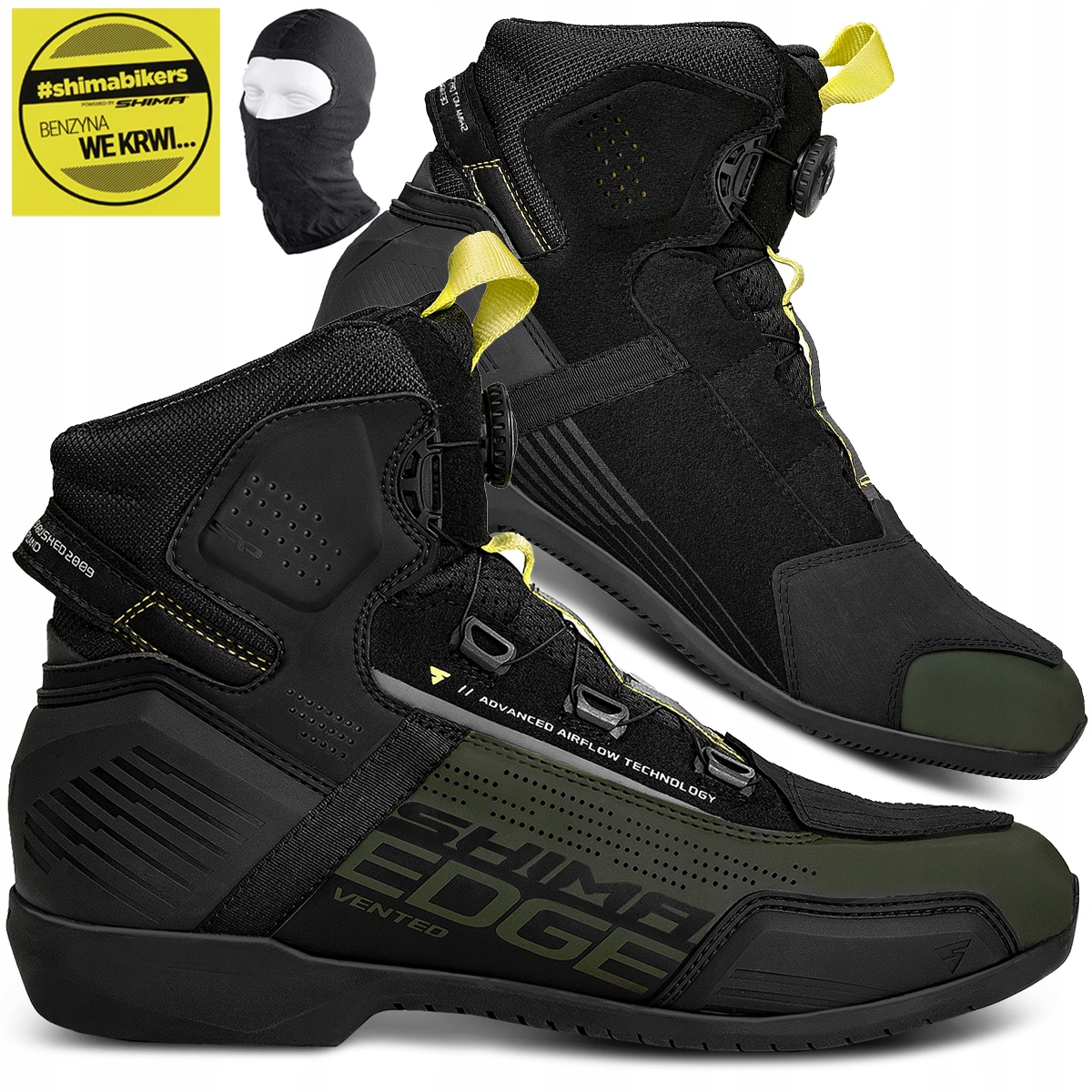 BUTY MOTOCYKLOWE | SHIMA EDGE VENT | KRÓTKIE MĘSKIE WENTYLOWANE + GRATISY