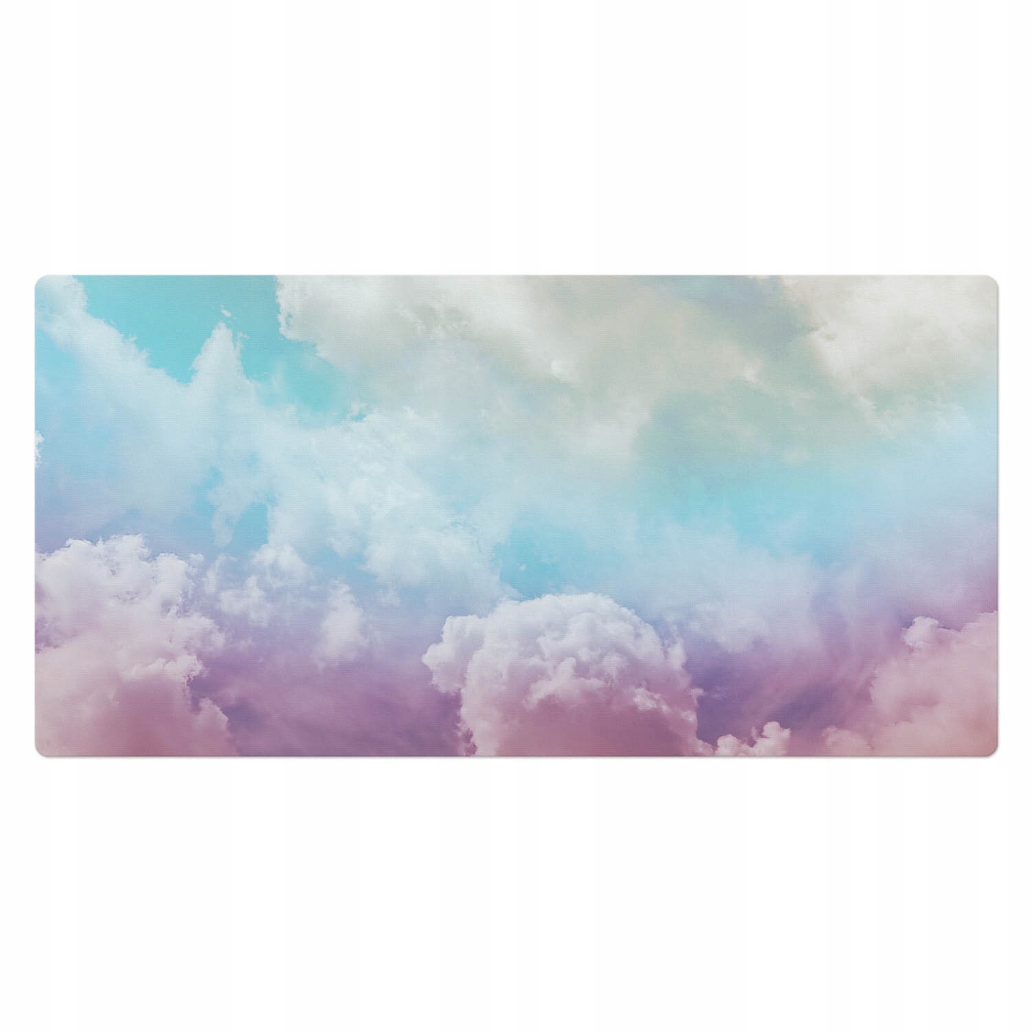 Podložka na psací stůl pod klávesnici a akcesoria Jemné obláčky 100 x 50 cm