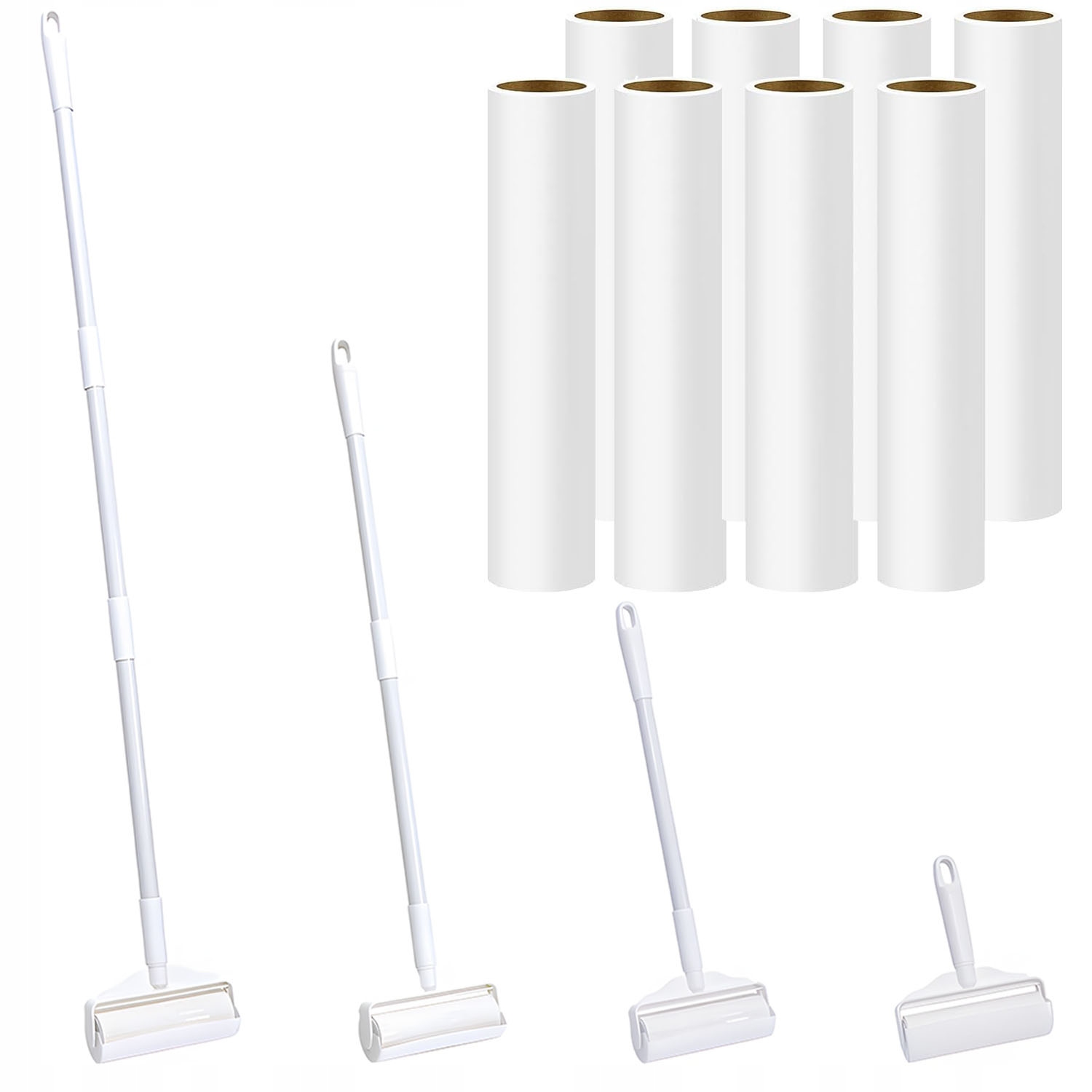 Levně Kartáček na čištění oblečení ze srsti psa a kočky váleček 8 ks