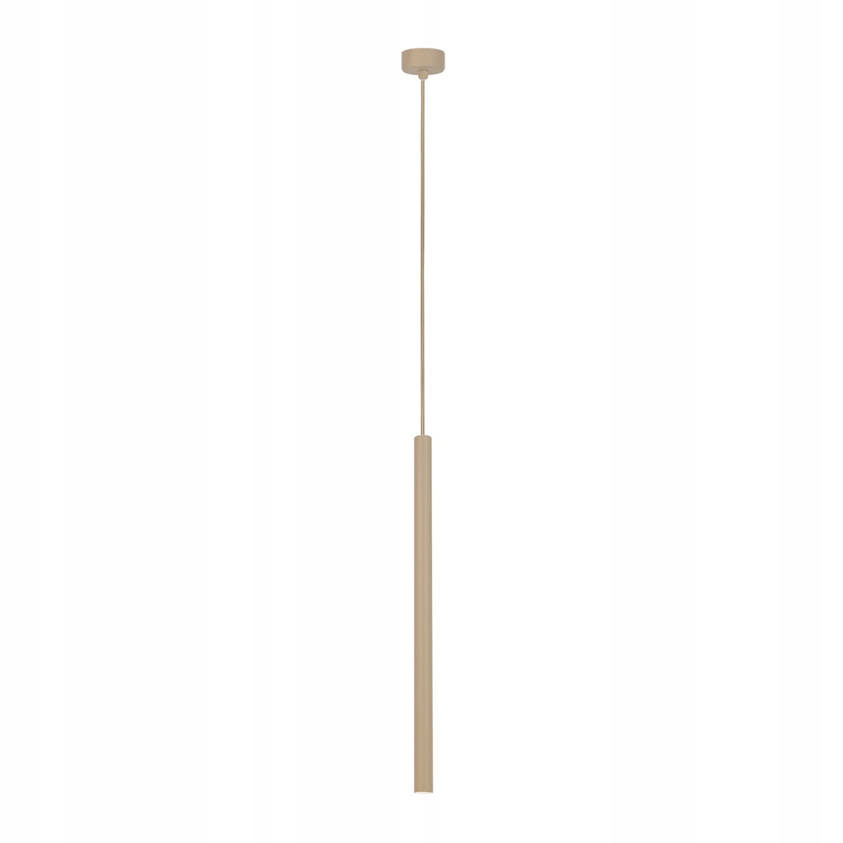 Závěsná lampa Suno tuba nad stůl béžová barva závit G9 do jídelny Kaja