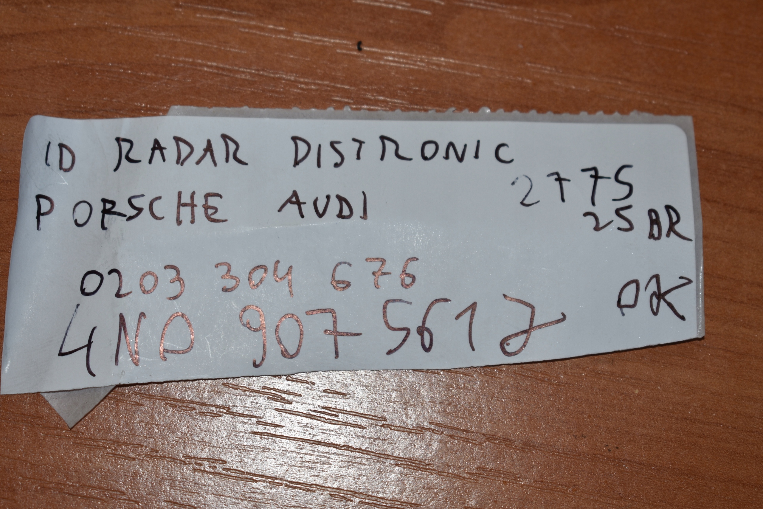 IDEALNY RADAR DISTRONIC PORSCHE AUDI 1