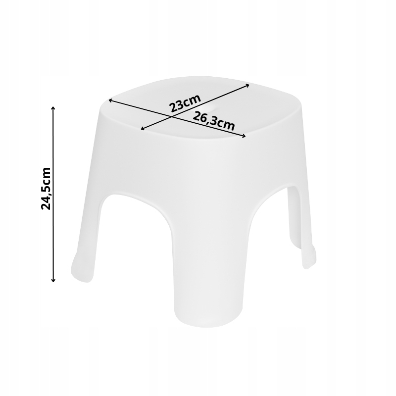 KRZESEŁKO DLA DZIECI PLASTIKOWE SIEDZISKO STOŁEK BIAŁY DZIECIĘCY STABILNY Kod producenta 1134