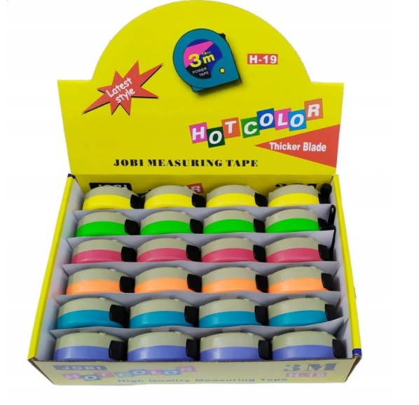 

Miara Zwijana Taśma Jobi 3M x 19MM Miarka