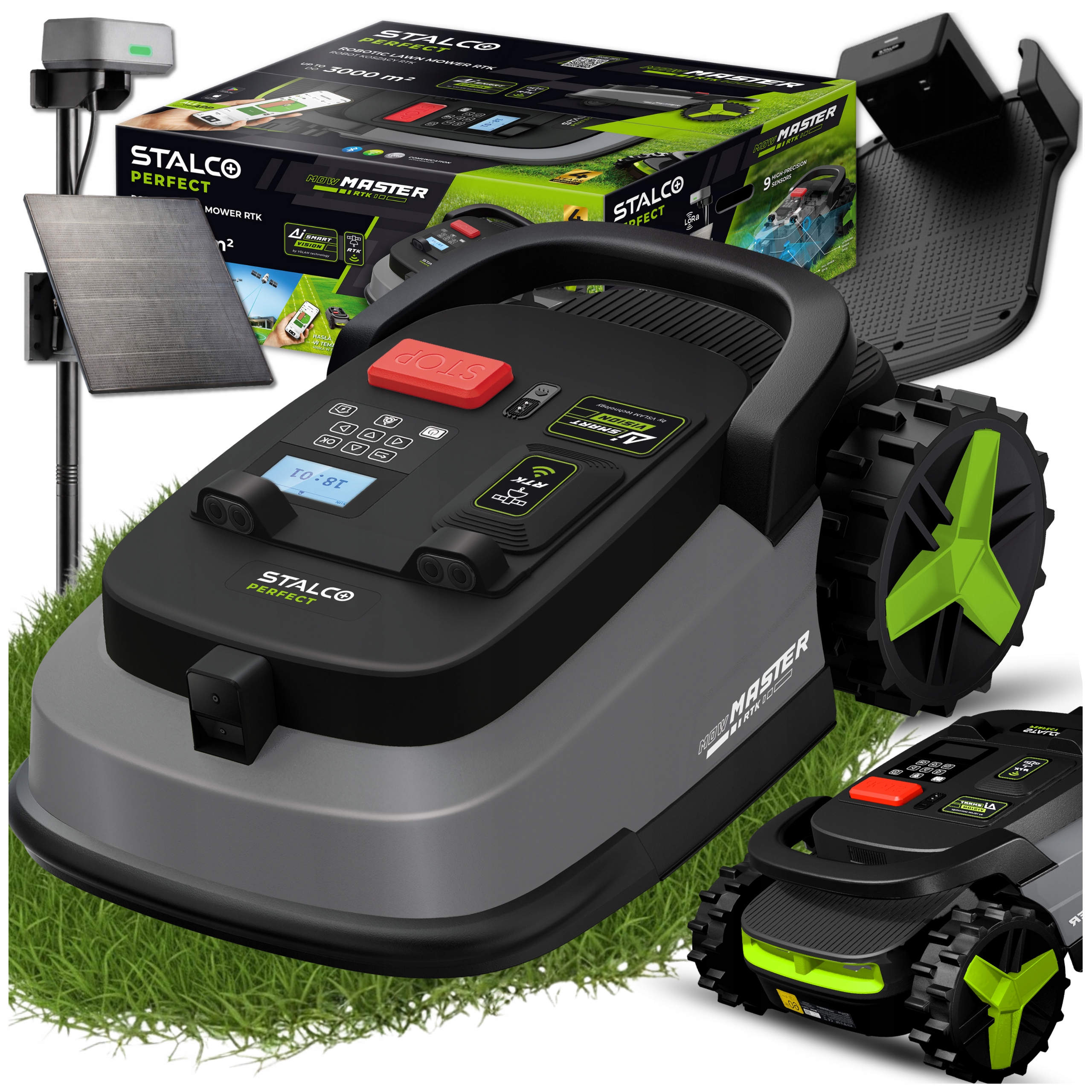 Robotická kosačka Stalco Perfect MowMaster Rtk 3000 m2 Ai Vision Stalco