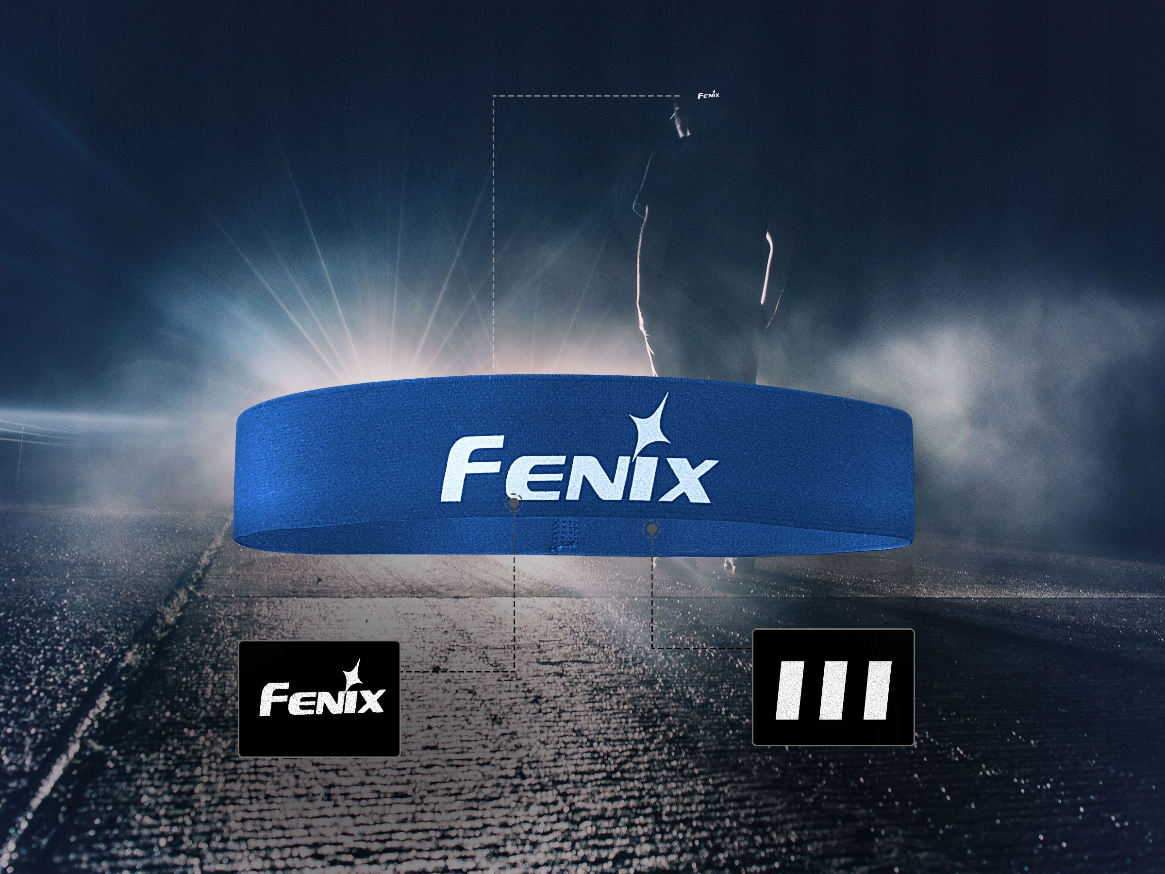 Opaska na głowę Fenix AFH-10 niebieska Marka inna