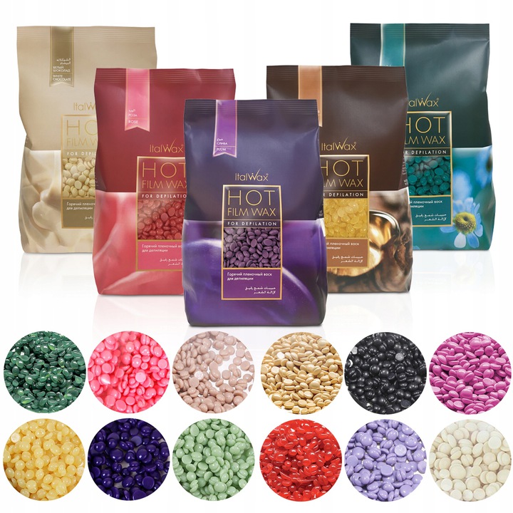 

Italwax Wosk Twardy Dropsy do depilacji 1kg wybór