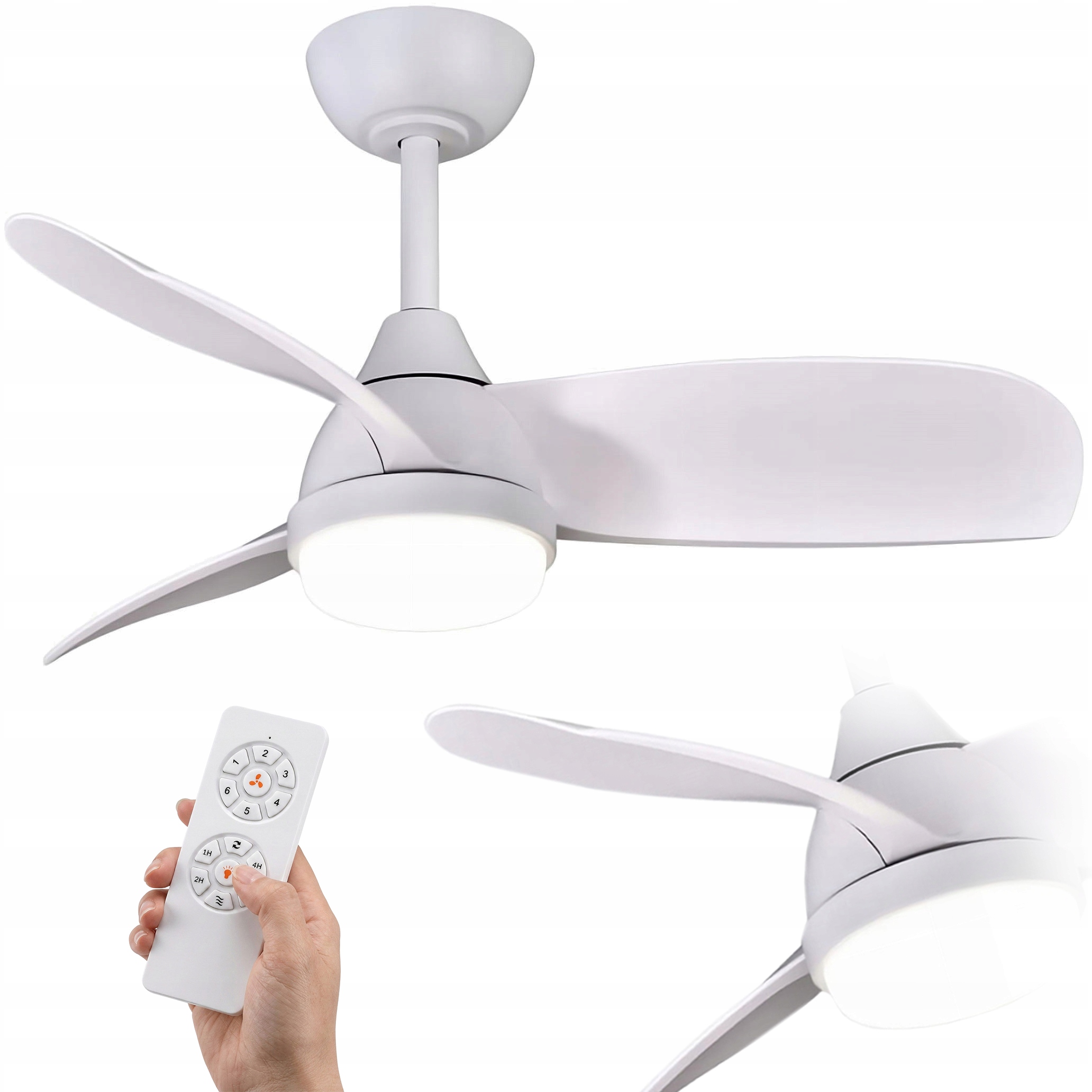 Stropný ventilátor Horizon DC Led Biely 91 cm Energeticky úsporná Led lampa