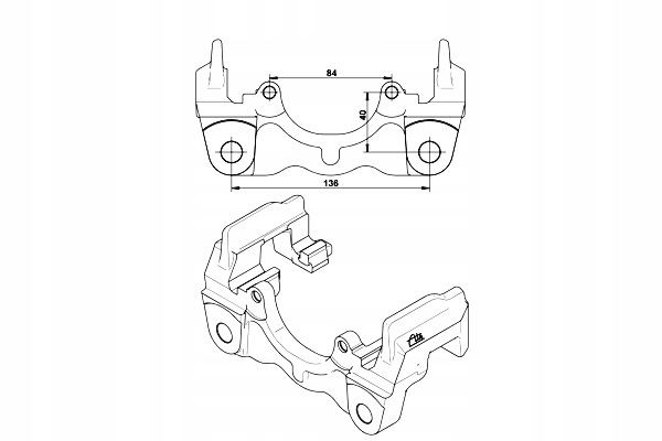 JARZMO ZACISKU HAMULCOWEGO TYŁ VW CALIFORNIA T5 CAMPER MULTIVAN V Producent części ATE