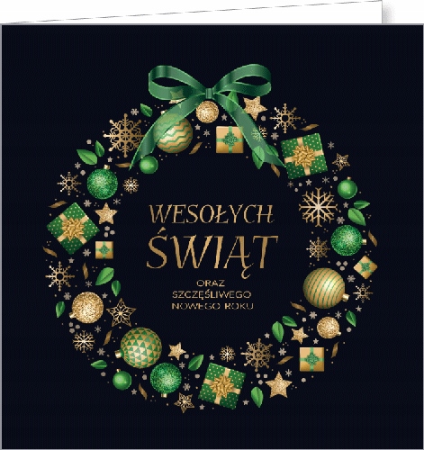 

Biznesowe Kartki świąteczne z życzeniami lux ST62