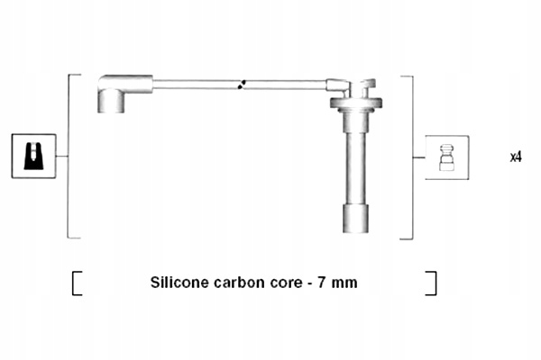 MAGNETI MARELLI ZESTAW PRZEWODÓW ZAPŁONOWYCH HONDA PRELUDE V ROVER