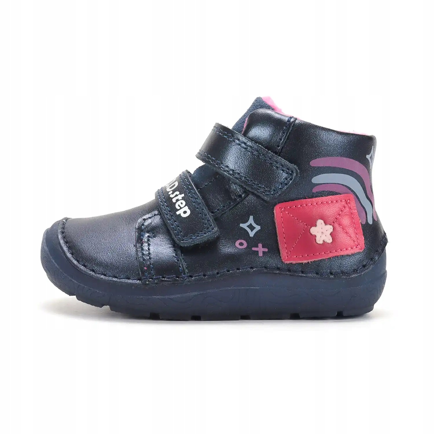 Trzewiki ocieplane barefoot D.D. Step A116-62403A Cobalt 33