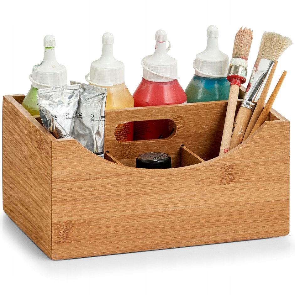 POJEMNIK BAMBUSOWY PUDEŁKO ORGANIZER NA KOSMETYKI