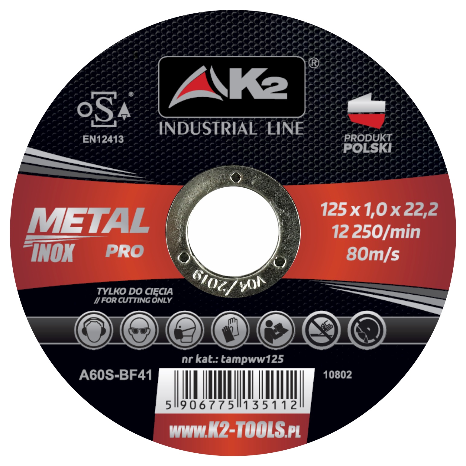 

Tarcza do cięcia metalu K2 Pro