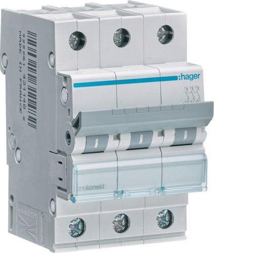 

Wyłącznik Nadprądowy C16A 3P MCN316E (S-303) Hager