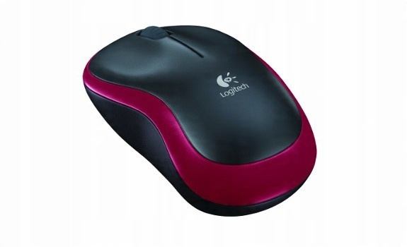 

Logitech Mysz bezprzewodowa M185 czerwona optyczna