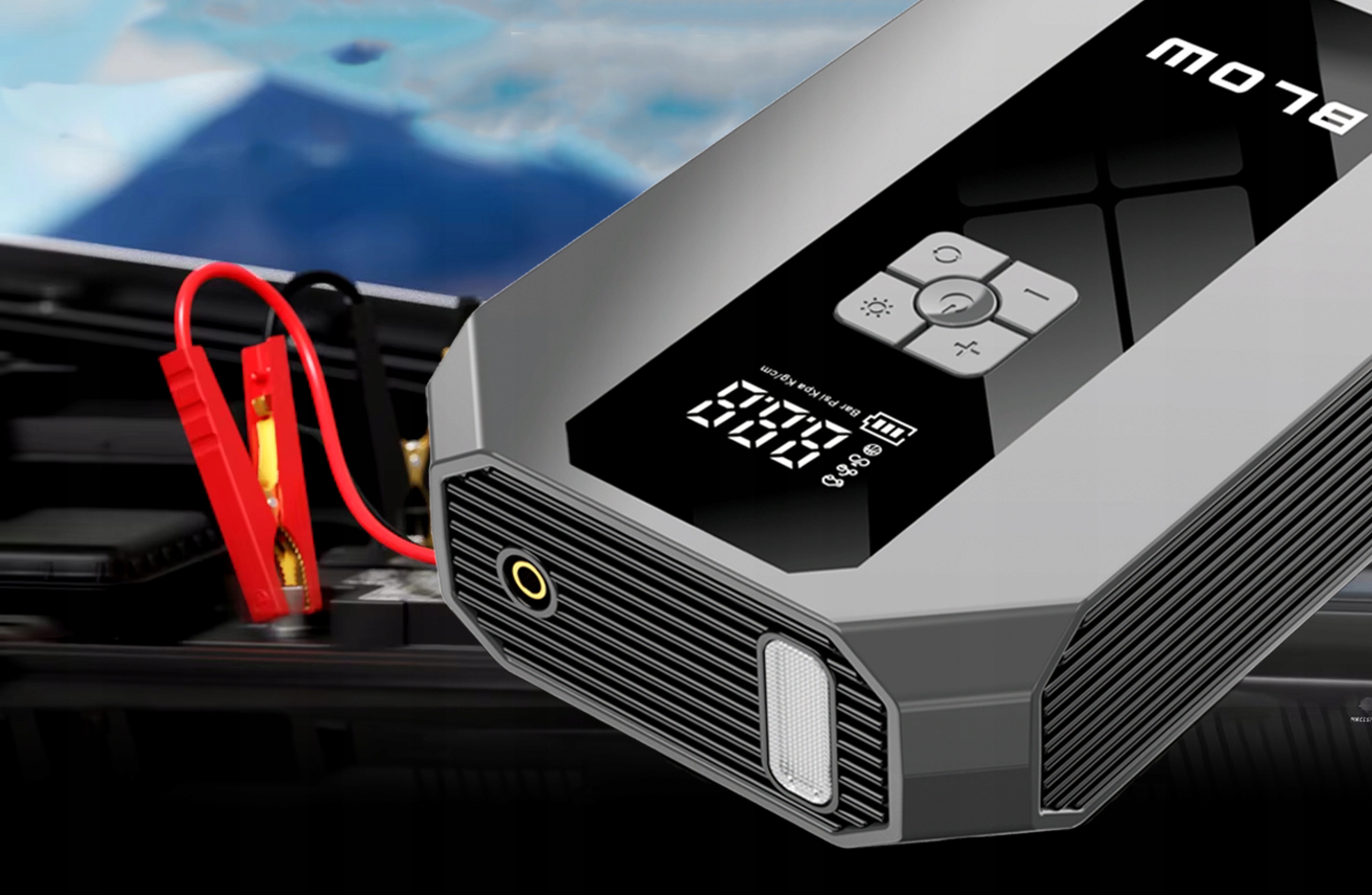 JUMP STARTER ROZRUCH BOOSTER 600A POWERBANK MOCNY WIELOFUNKCYJNY 16000mAh Model JS-16