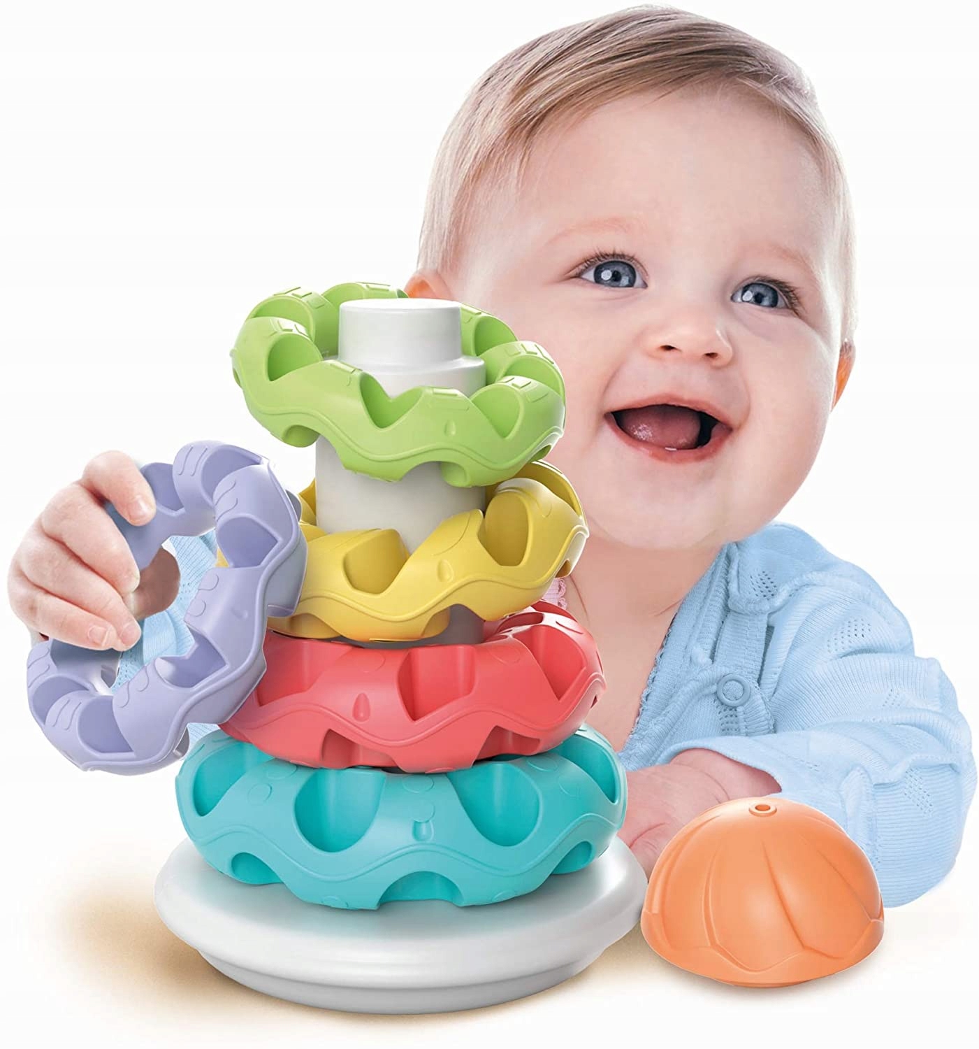 CLEMENTONI PIRAMIDKA Z KÓŁEK SORTER piramida Marka Clementoni