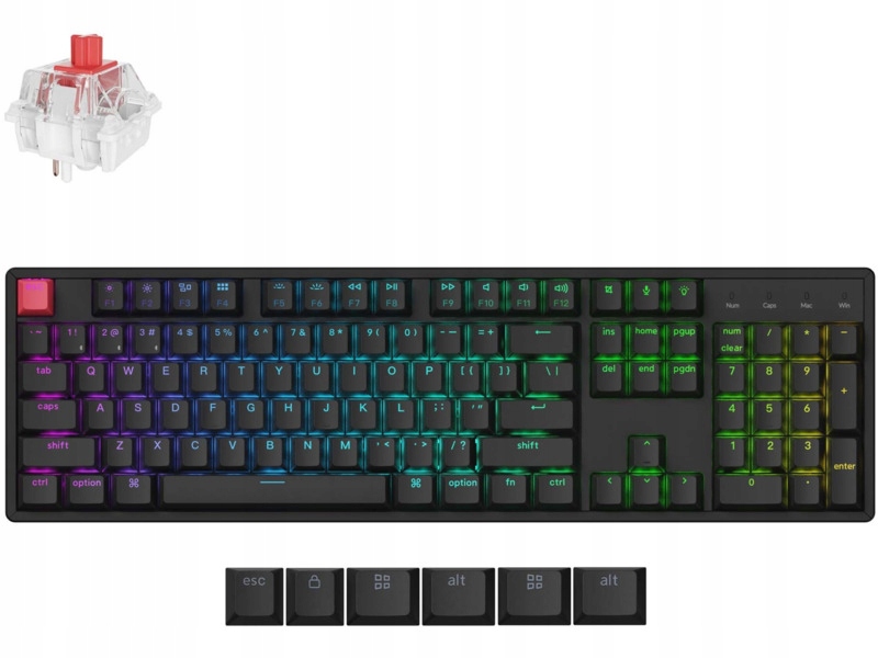 Klawiatura Keychron K10 Qmk Wireless Mechanical Red Switch