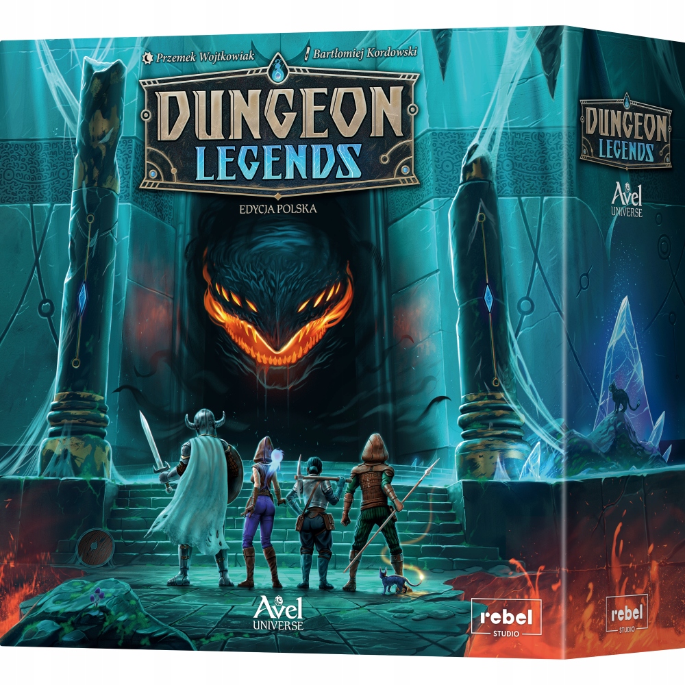 Gra rodzinna Dungeon Legends edycja polska ze świata Zamku Avel od Rebel