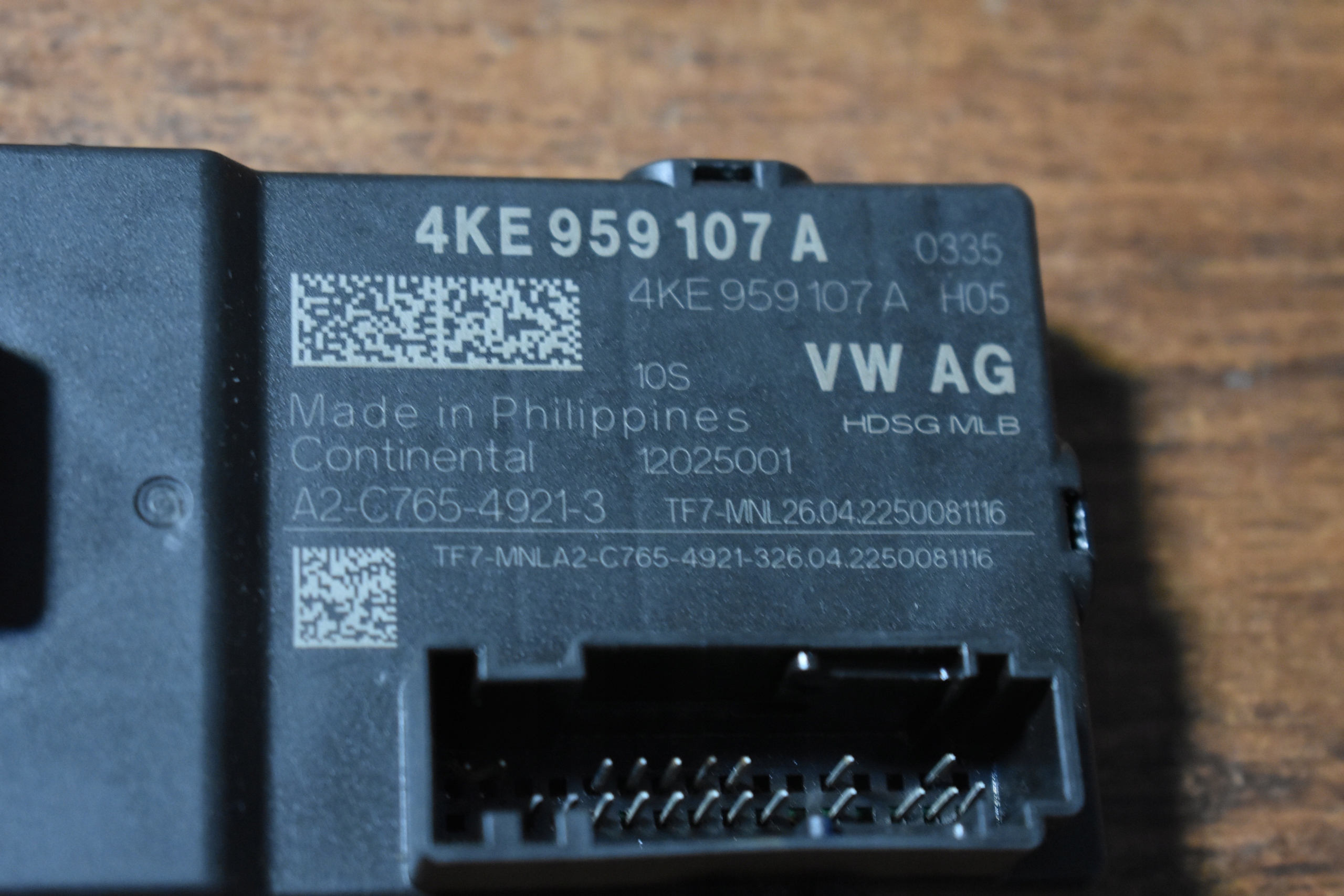 module control unit bonnet AUDI PORSCHE 1 9