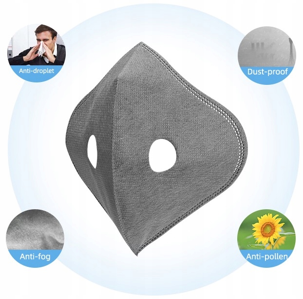 MASKA SPORTOWA ANTYSMOGOWA DO BIEGANIA Z FILTREM Marka Rock