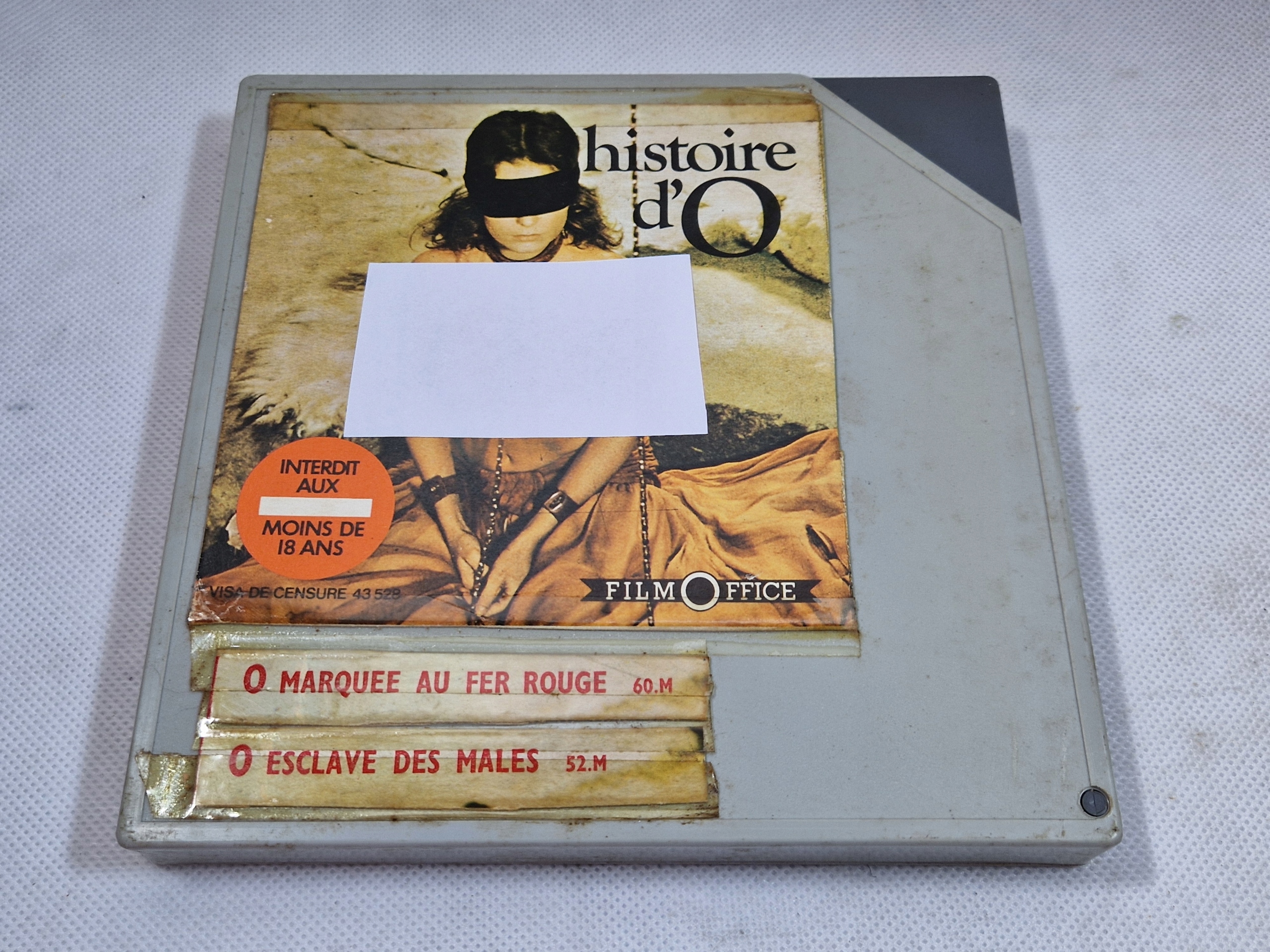 STARY KOLEKCJONERSKI HISTOIRE D'O O MARQUEE AU FER ROUGE 8MM LATA 60/70